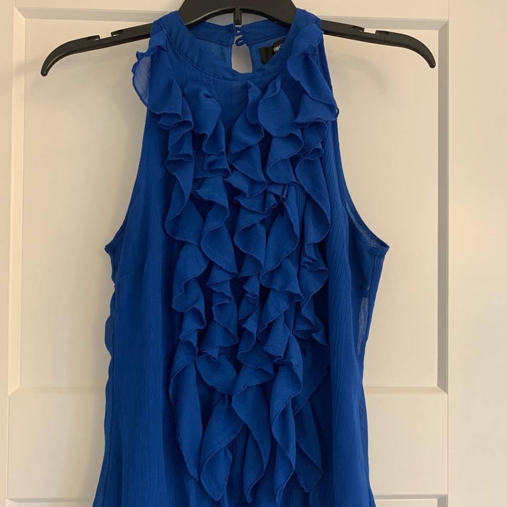 Ruffled sheer tank